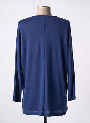 Pull coupe droite manches longues bleu TIFFOSI femme