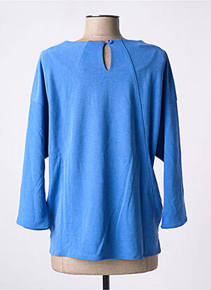 Pull coupe cintrée manches 3/4 bleu LILI SIDONIO femme