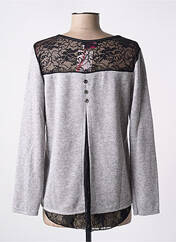 Pull gris DREAM VALLEY pour femme seconde vue
