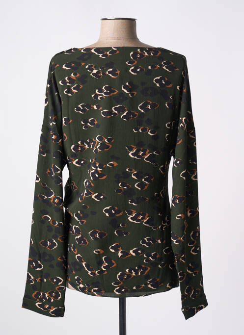 Blouse col rond manches longues vert MISMASH femme