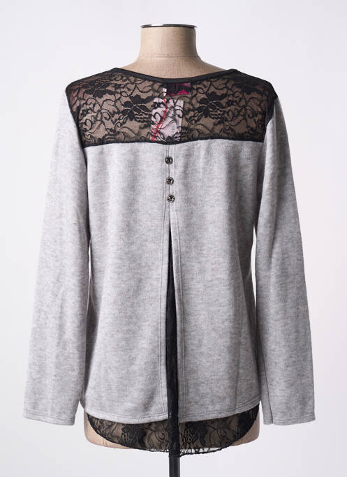Pull gris DREAM VALLEY pour femme