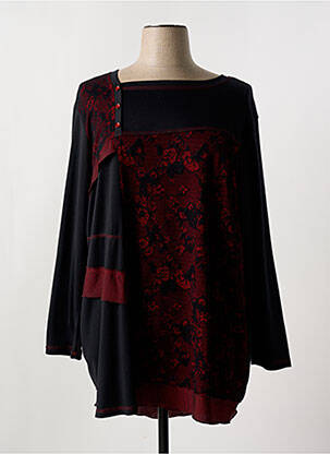 Robe mi-longue noir S.QUISE pour femme