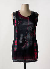 Tunique sans manche noir FRONT DE MER pour femme seconde vue