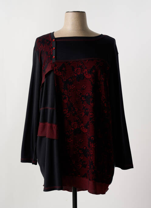 Robe mi-longue noir S.QUISE pour femme