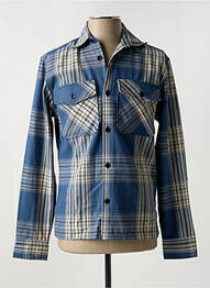 Chemise manches longues poches bleu JACK & JONES homme