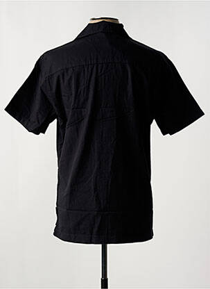 Chemise manches courtes col tailleur noir JACK & JONES homme