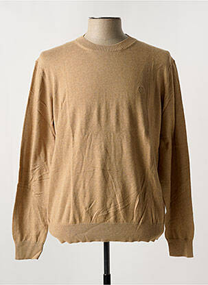 Pull stretch manches longues beige JACK & JONES homme