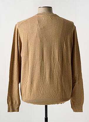 Pull stretch manches longues beige JACK & JONES homme