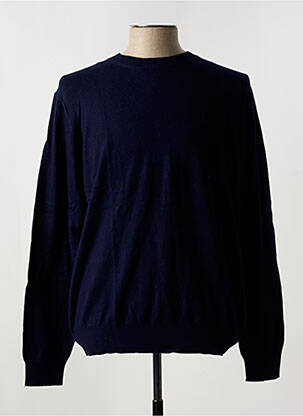 Pull stretch manches longues bleu JACK & JONES homme