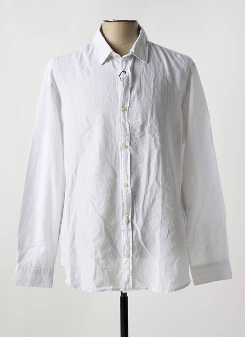 Chemise manches longues blanc JACK & JONES pour homme