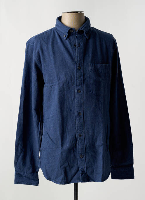 Chemise manches longues bleu JACK & JONES pour homme