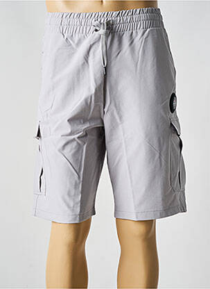 Bermuda taille élastique taille normale gris HELVETICA homme