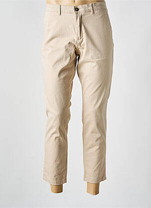 Pantalon chino tissage popeline taille normale beige JACK & JONES homme