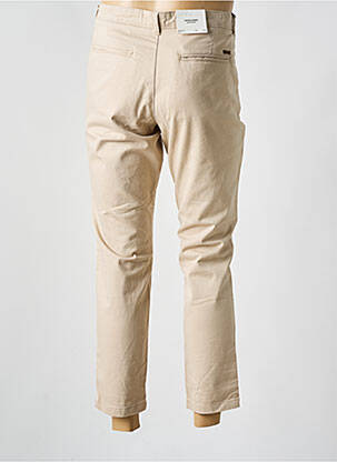 Pantalon chino tissage popeline taille normale beige JACK & JONES homme