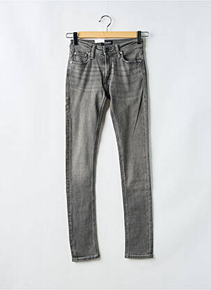 Jeans skinny stretch taille normale gris JACK & JONES homme