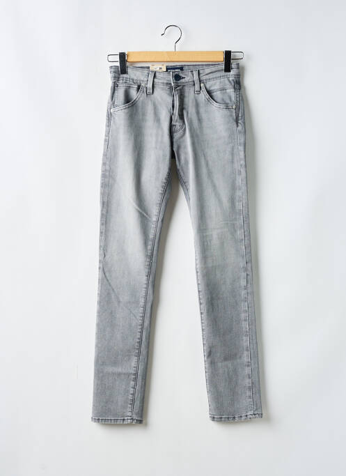 Jeans coupe slim gris JACK & JONES pour homme