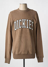 Sweat-shirt broderie manches longues marron DICKIES homme