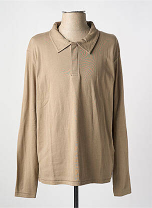 Polo manches longues manches longues beige JACK & JONES homme
