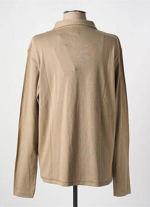 Polo manches longues manches longues beige JACK & JONES homme