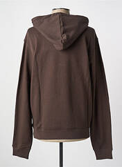 Sweat-shirt à capuche marron JACK & JONES pour homme seconde vue