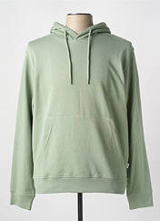 Sweat-shirt à capuche vert JACK & JONES pour homme seconde vue