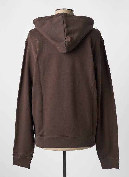 Sweat-shirt à capuche marron JACK & JONES pour homme