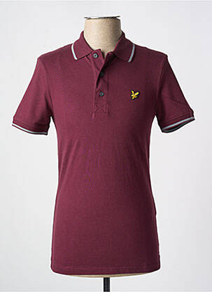 Polo stretch manches courtes rouge LYLE & SCOTT homme