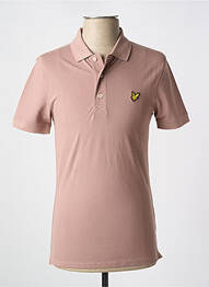 Polo stretch manches courtes rose clair LYLE & SCOTT homme