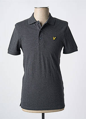 Polo tissage chiné manches courtes gris LYLE & SCOTT homme