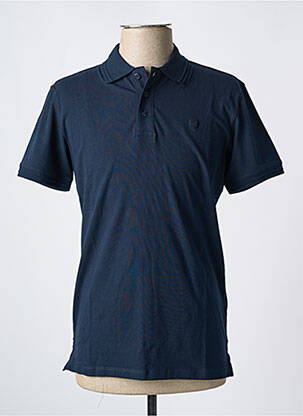 Polo tissage jersey manches courtes bleu JACK & JONES homme