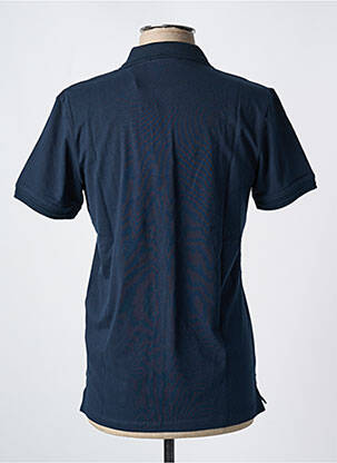 Polo tissage jersey manches courtes bleu JACK & JONES homme
