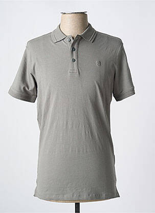 Polo tissage jersey manches courtes gris JACK & JONES homme