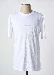 T-shirt coupe cintrée manches courtes blanc JACK & JONES homme