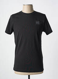 T-shirt coupe cintrée manches courtes noir HELVETICA homme