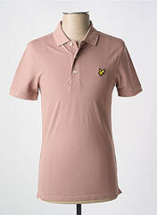 Polo rose clair LYLE & SCOTT pour homme seconde vue