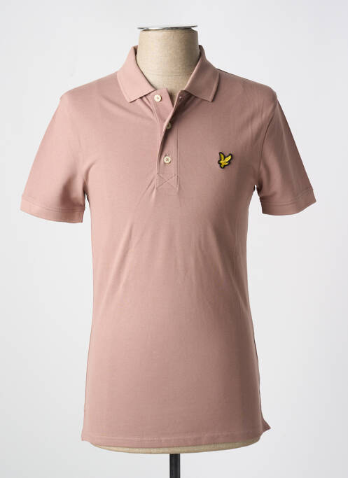 Polo stretch manches courtes rose clair LYLE & SCOTT homme