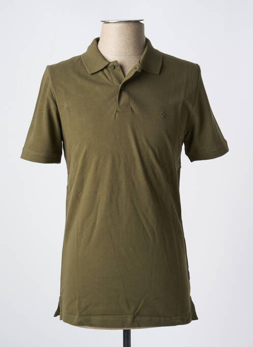 Polo stretch manches courtes vert JACK & JONES homme