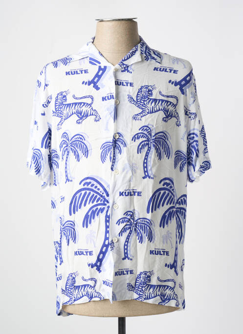 Chemise manches courtes bleu KULTE pour homme