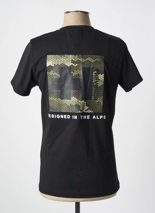 T-shirt noir HELVETICA pour homme