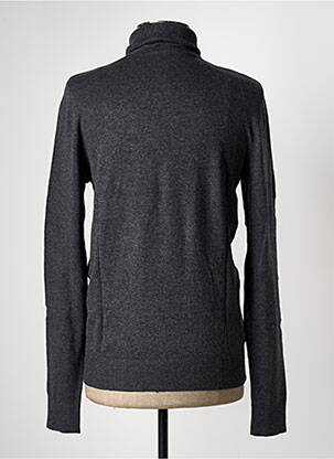 Pull col roulé coupe cintrée manches longues gris JACK & JONES homme
