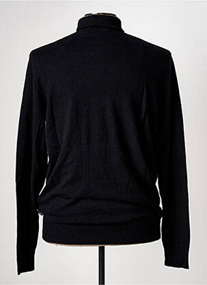 Pull col roulé coupe cintrée manches longues noir JACK & JONES homme
