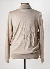Pull col roulé beige JACK & JONES pour homme seconde vue