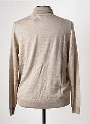 Pull col roulé beige JACK & JONES pour homme seconde vue