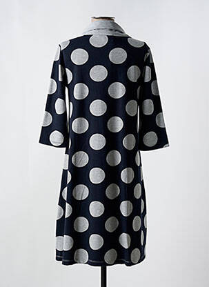 Robe mi-longue manches 3/4 manches 3/4 gris EVER SASSY femme