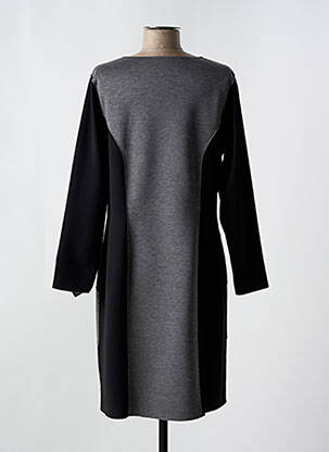 Robe mi-longue manches longues manches longues gris GUY DUBOUIS femme