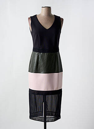 Robe mi-longue sans manche sans manche noir SPORTALM femme