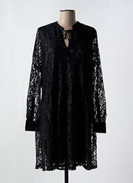 Robe mi-longue manches longues manches longues noir MARC AUREL femme