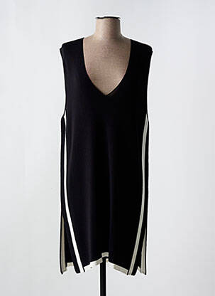 Robe mi-longue sans manche sans manche noir LOLA CASADEMUNT femme