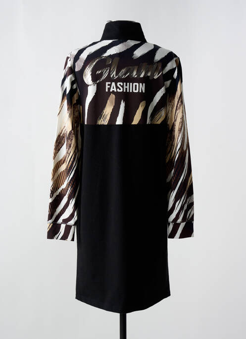 Robe mi-longue manches longues manches longues marron TUZZI femme
