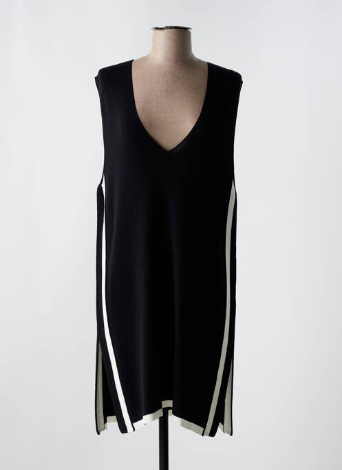 Robe mi-longue sans manche sans manche noir LOLA CASADEMUNT femme